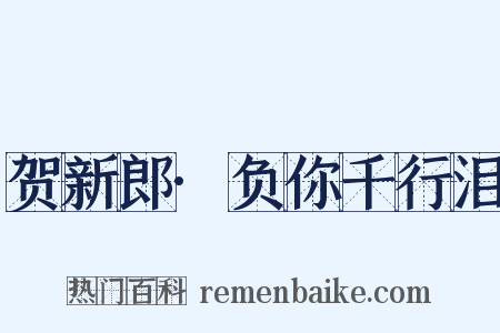 贺新郎·负你千行泪是什么意思的图片